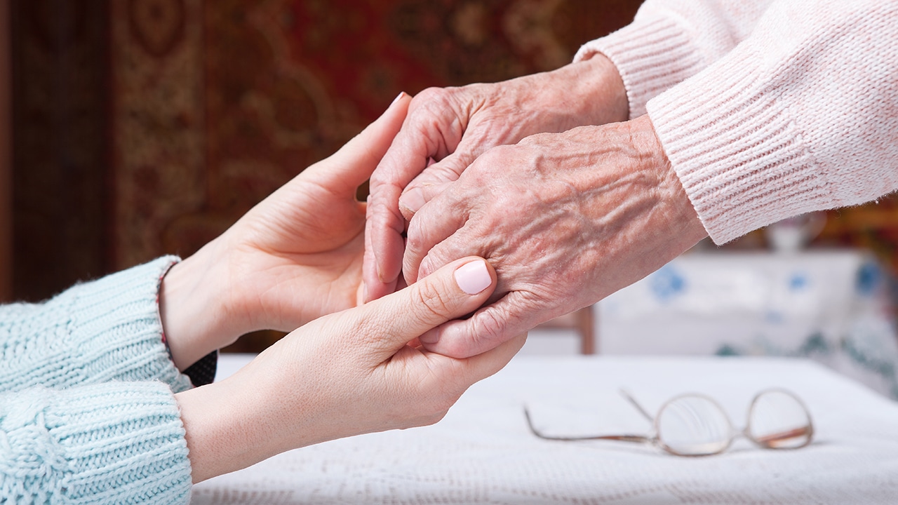 Dementia Caregiver Hands Dementia Caregiver Hands